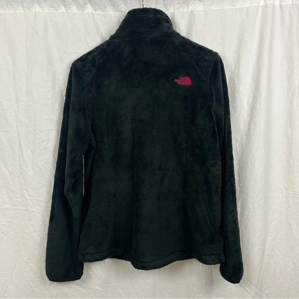 The North Face black  Full Zip fuzzy Fleece Jacket Women’s Large. - Picture 2 of 7
